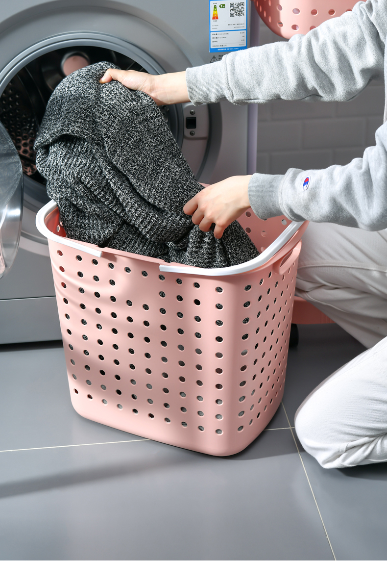 脏衣服收纳筐家用塑料收纳篮脏衣篓浴室卫生间置物架收纳架子jing