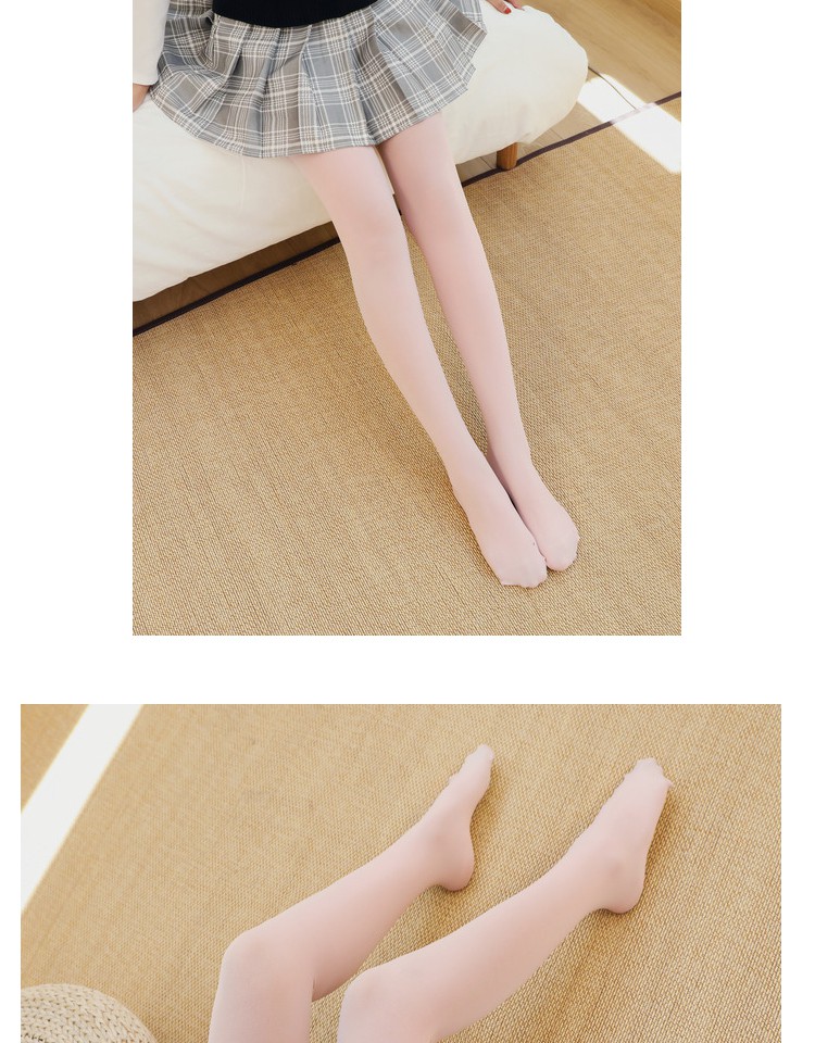 浅粉色天鹅绒连裤袜女日系成人白丝袜动漫护士萝莉洛丽塔软妹可爱 费