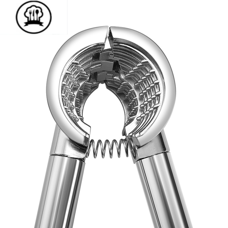 敬平304不锈钢核桃夹子家用剥核桃工具开核桃器坚果加厚钳子核桃夹