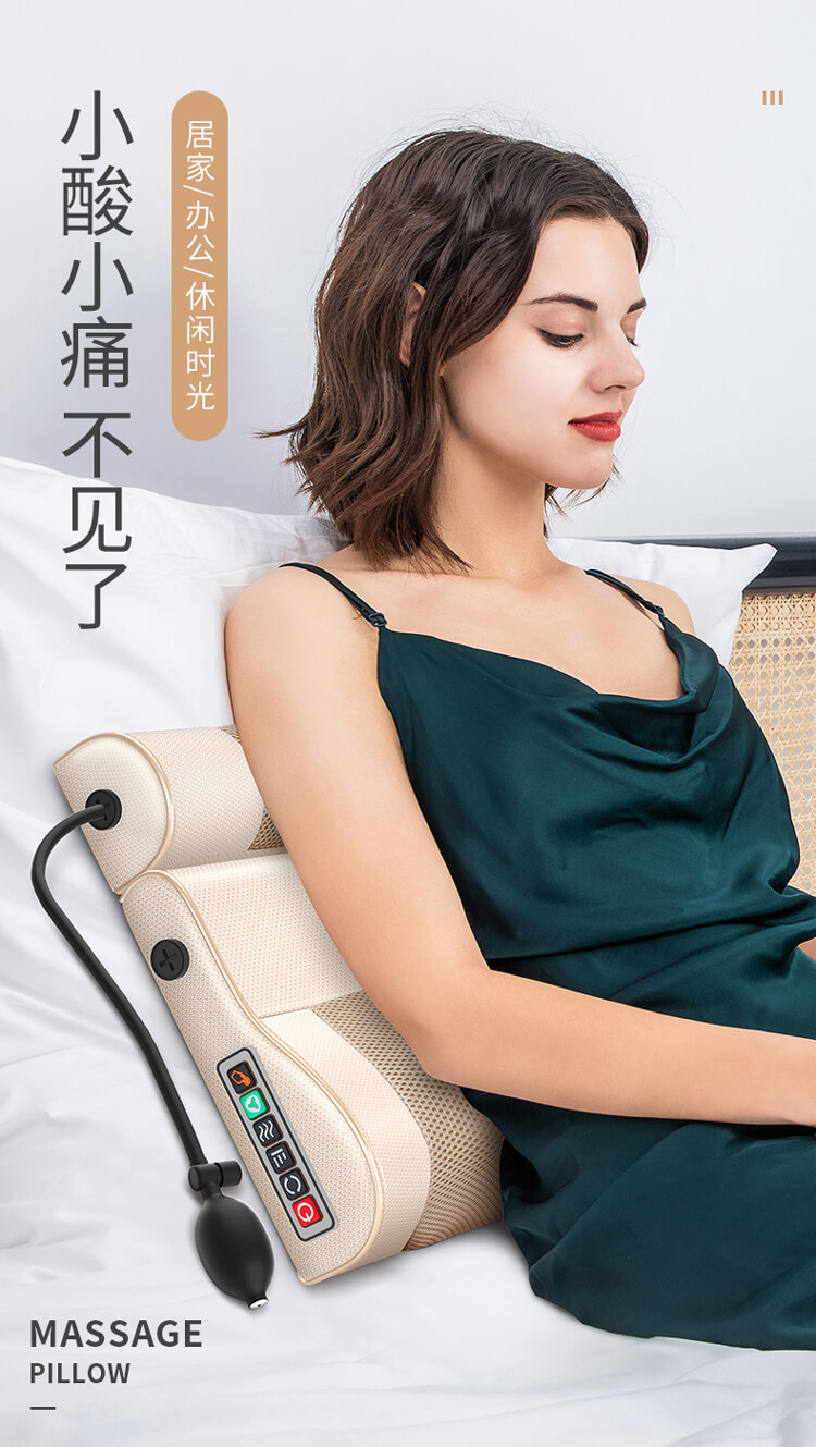 茗振电子按摩器mz-158f 茗振电子mz-158f按摩枕正反转揉捏按摩温热