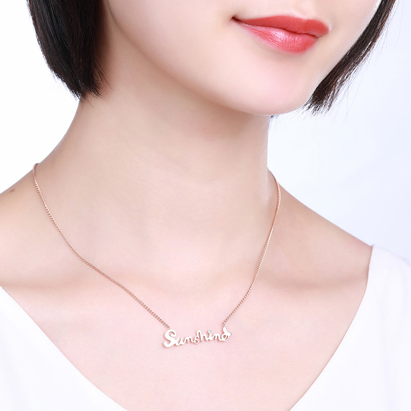 佐卡伊sunshine何以笙箫默同款钻石项链