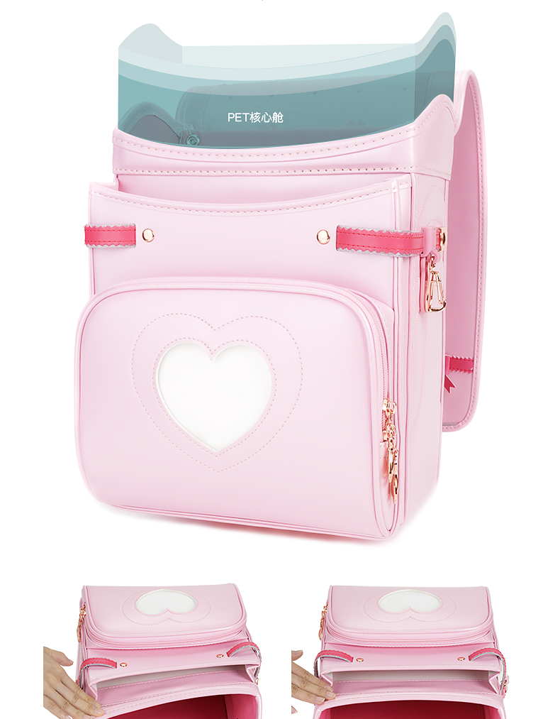 日本ikedaya池田屋小学生儿童护脊书包进口纤维防水天深蓝色