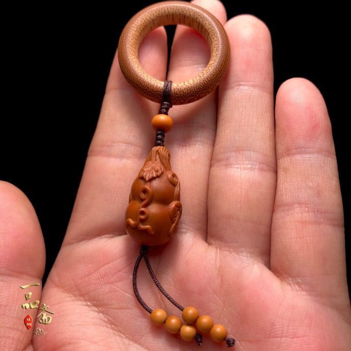 橄榄核单籽核雕单颗手链吊坠文玩葫芦挂件玉竹手把件雕刻手串配饰葫芦