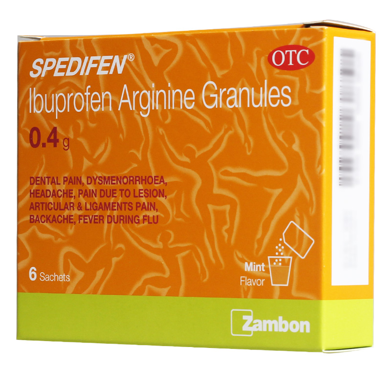 司百得精氨酸布洛芬颗粒04g6包