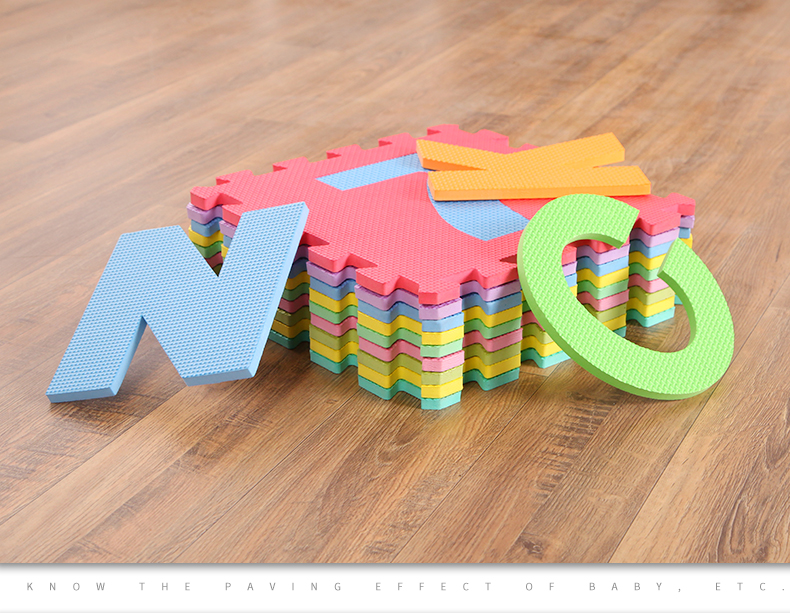 数字字母泡沫地垫益智卡通拼图儿童爬行垫铺卧室地板宝宝爬爬垫子