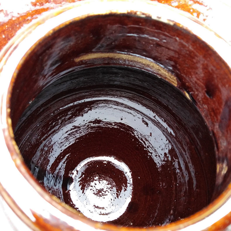 能装水5斤 小号土坛子泡菜坛子带密封盖陶瓷家用腌菜坛腐乳辣酱豆瓣酱