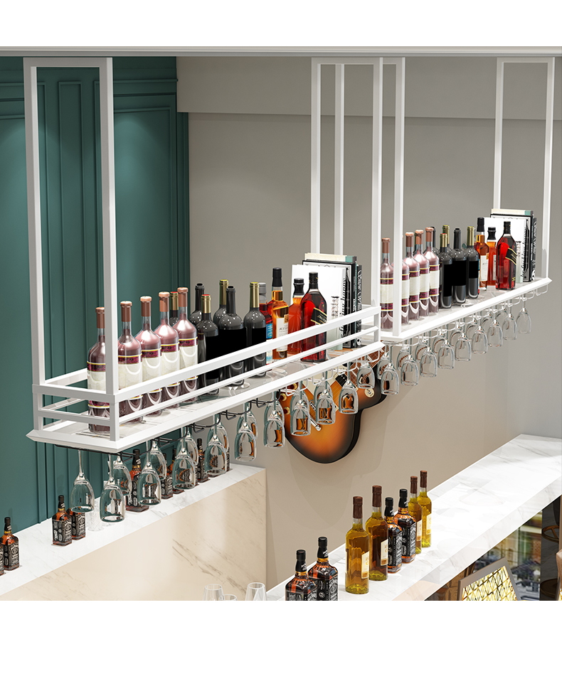 闪电客搁板/壁架吧台吊柜04款 玻璃层板 酒吧吧台闪电客吊架倒挂酒杯