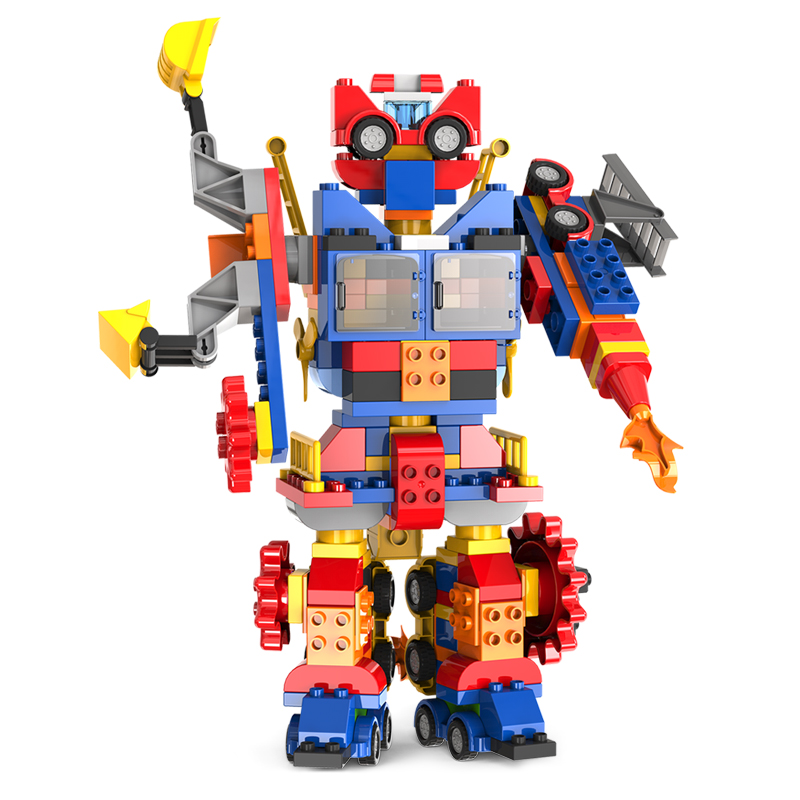 兼容乐高积木百变汽车总动员2男孩36周岁大颗粒拼装玩具2019新品1002