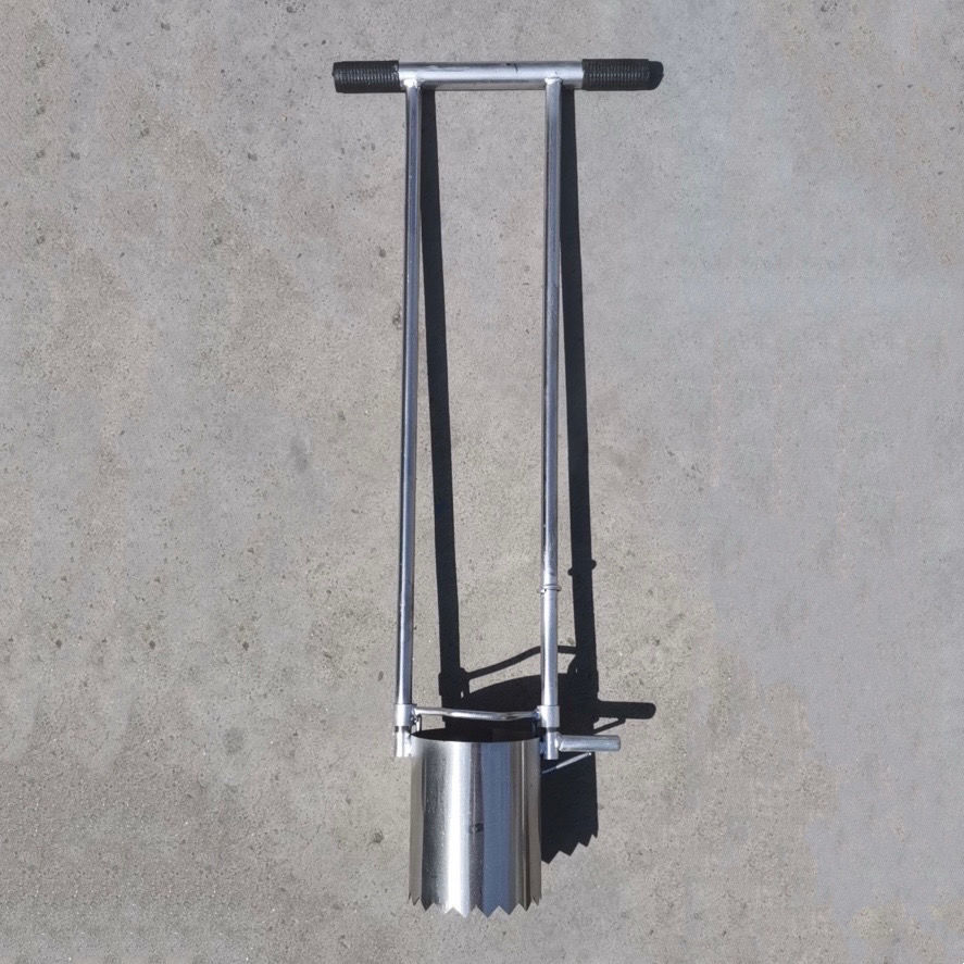 75口径双管玉米移栽神器挖苗器打洞器挖地打孔种植栽苗器挖洞铲移苗