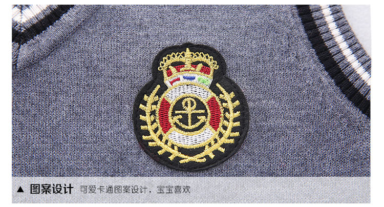 儿童背心马甲羊毛春秋季新款外穿中大童韩版洋气校服外