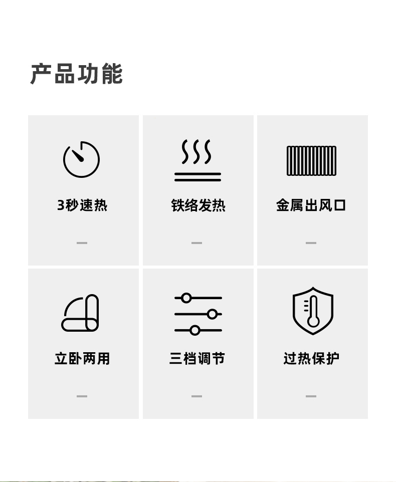 志高(chigo)取暖电器znb-180 志高(chigo)暖风机小型办公室桌面电暖器