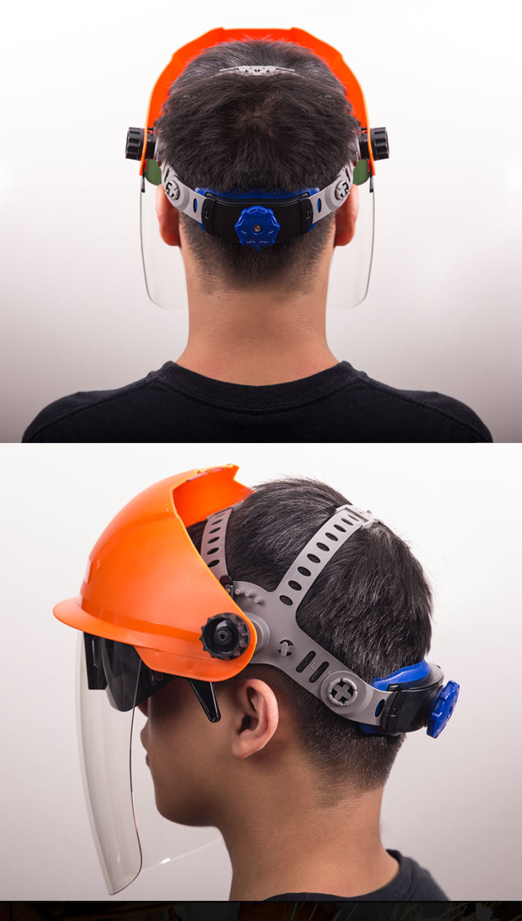 电焊防护罩自动变光脸部脖子烧焊面罩轻便头戴式护眼强光眼镜神器 pmd