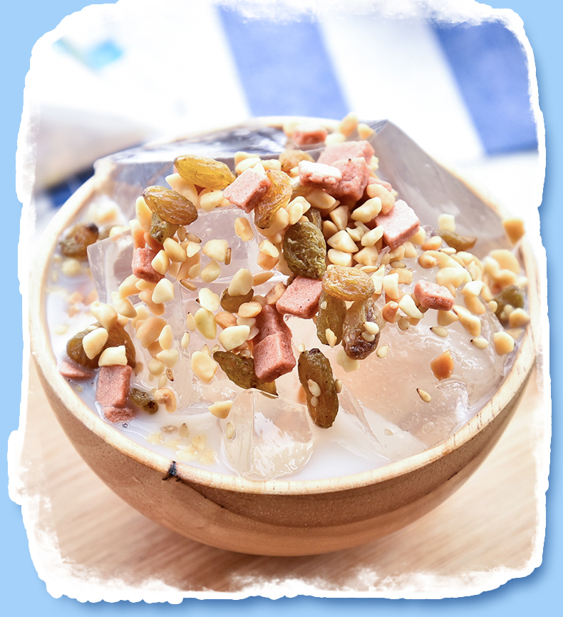 康雅酷果冻/布丁 冰粉伴侣160gx5袋 康雅酷 四川冰粉配料黑白凉粉配料