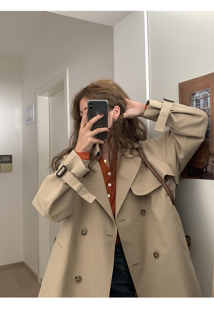 古威四超(guweisicao)女士风衣 外套女潮ins秋季学生女士风衣新款时髦