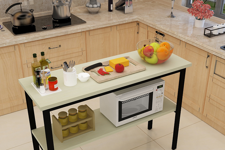 魔友moyou厨房桌切菜桌子作台落地厨房置物架简易长桌多层桌子储物桌