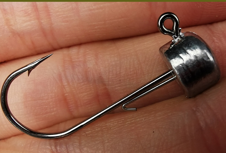 魅扣鱼钩钓钩 根钓魅扣钩血槽铅头钩蘑菇头黑坑浮水虾野钓鲈鱼鳜鱼