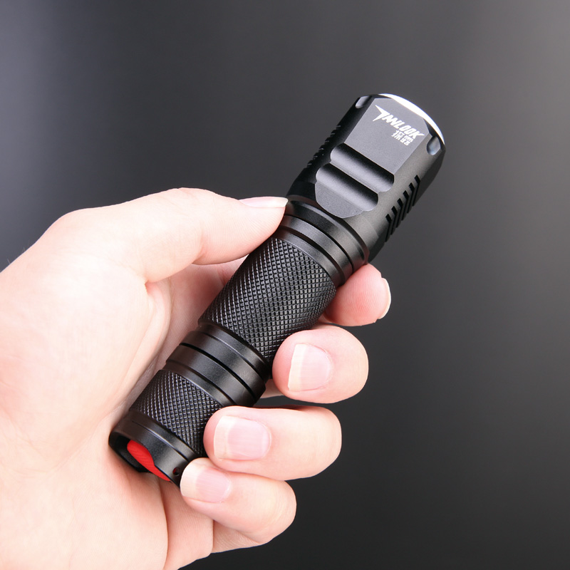 久量dpled强光手电筒迷你t6防水防身远射伸缩变焦家用户外骑行应急灯