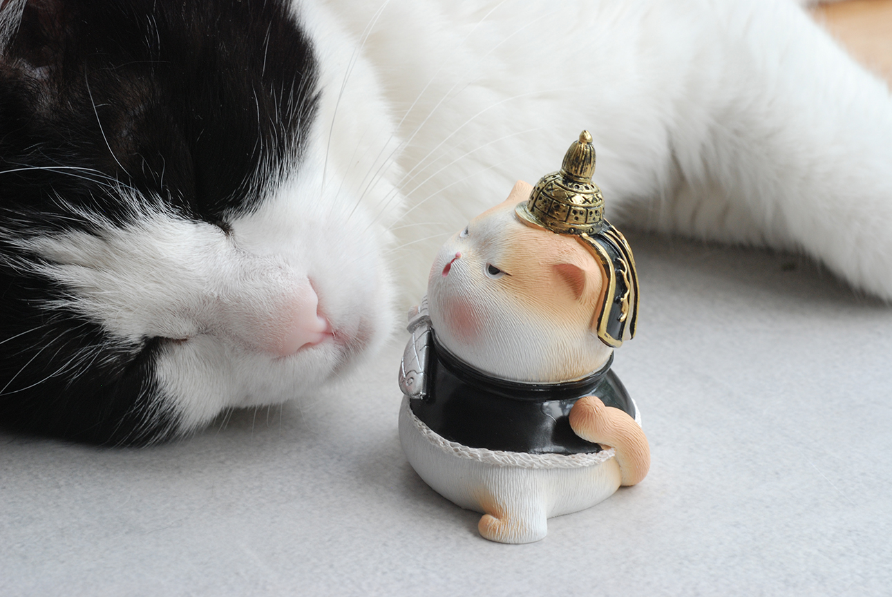 宫廷猫咪摆件汽车内饰品办公桌面装饰小女生生日创意可爱 封后 b款套