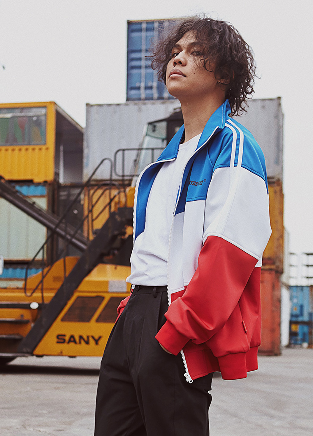 fantasticplanet怪诞星球复古拼色运动夹克