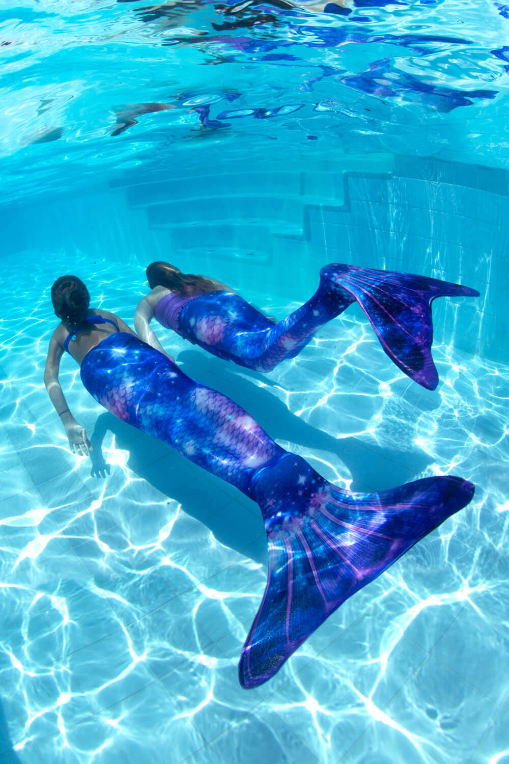 欧美外贸单美人鱼尾巴成人女泳装亲子装美人鱼儿童游泳衣可装脚蹼