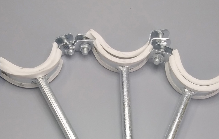 定做加长镀锌吊码铁码管箍管卡水管支架12cm长2025324050110