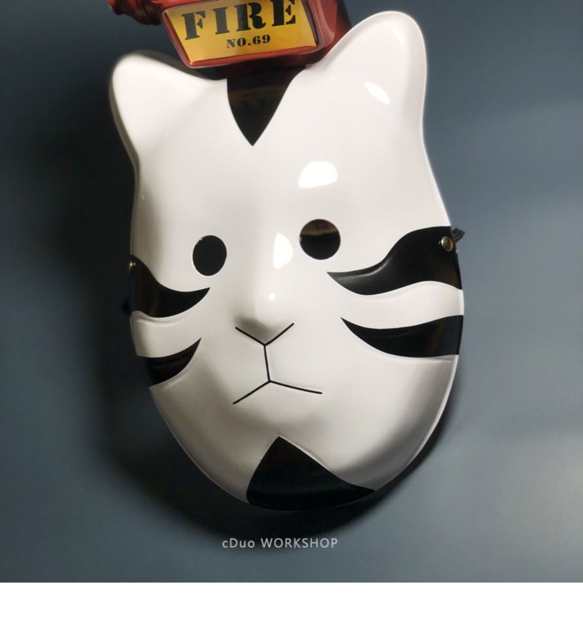 火影卡卡西木叶暗部猫咪面具日本火影忍者cos舞会派对儿童pvc道具黑色