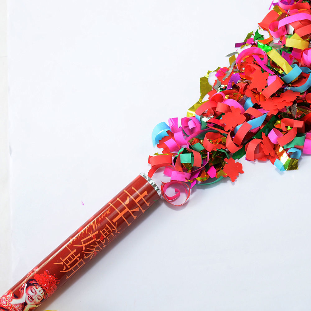 婚礼用品结婚礼炮花瓣雨礼花炮彩炮开工开业礼炮批发喷花彩带庆典喜庆