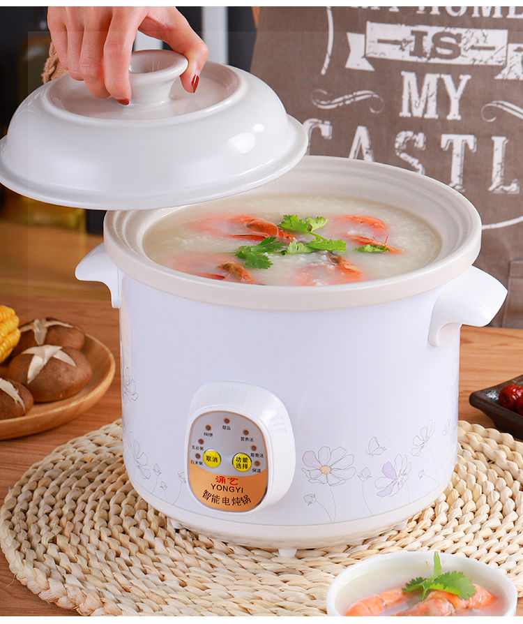 156l电炖锅陶瓷煲汤锅预约全自动智能迷你宝宝炖盅熬煮粥锅慢炖预约