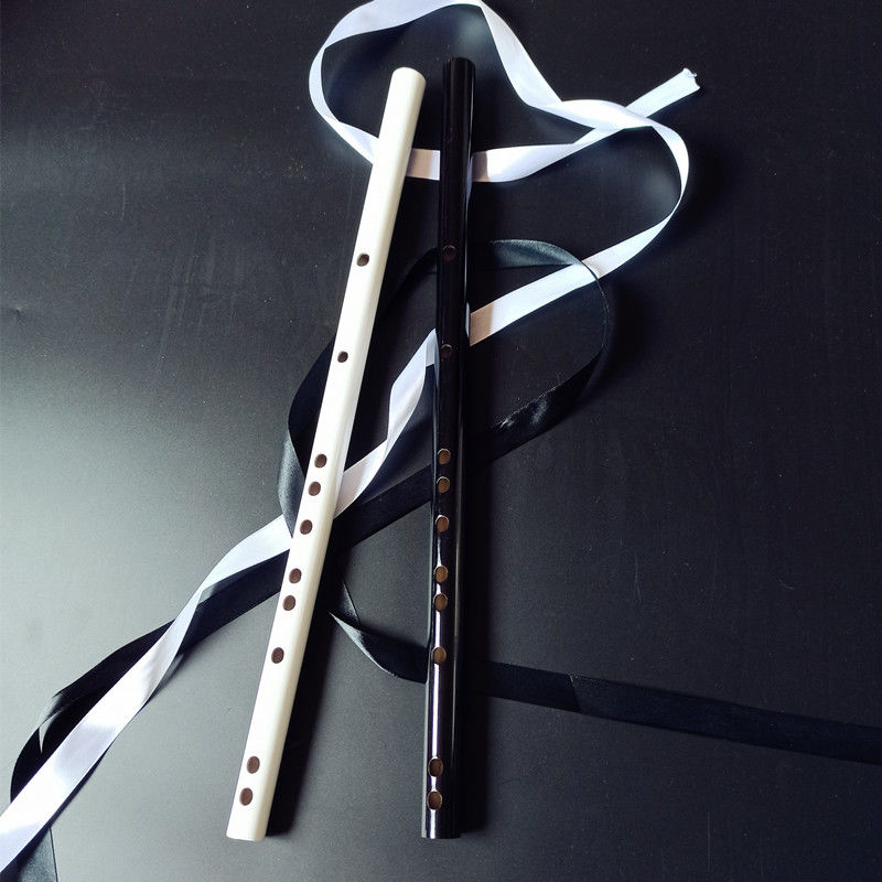 普通红色中国结(笛袋配红色) 纯黑笛 黑色魏无羡笛白色顾昀笛子蓝穗