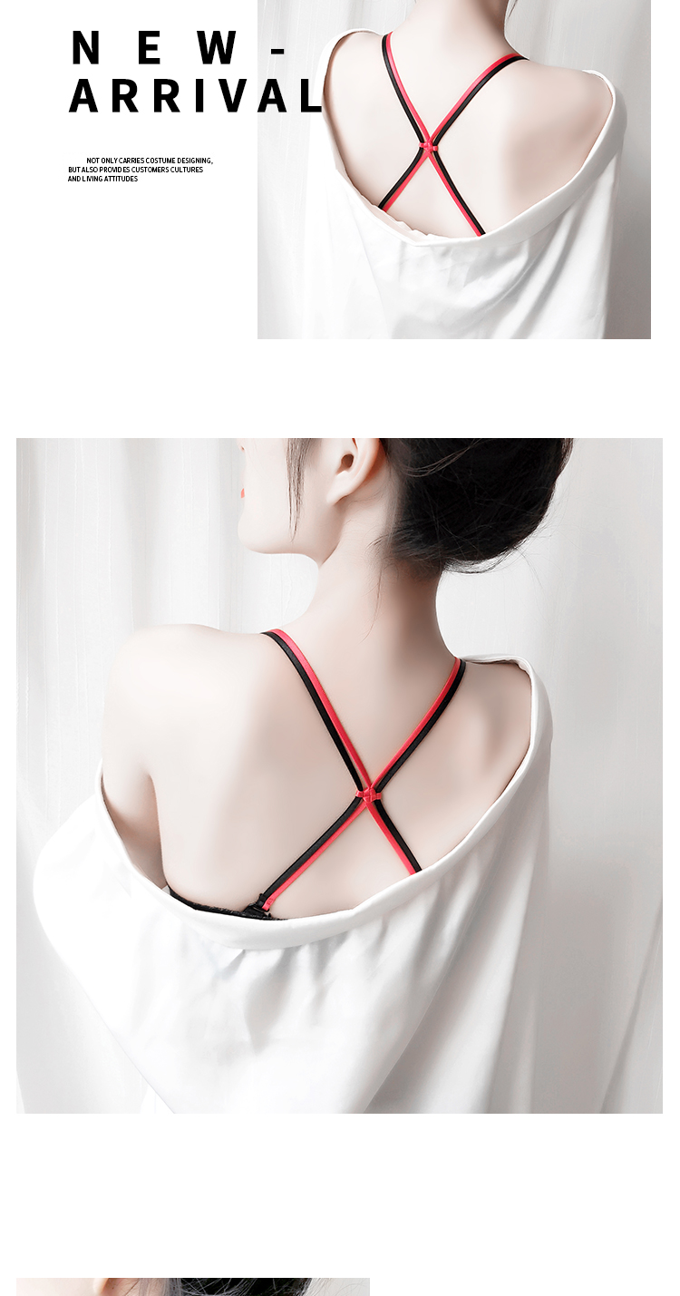 可外露装饰时尚内衣胸罩带美背交叉肩带配件夏季露肩防滑文胸带子