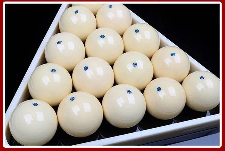 标准大号中式黑八母球台球子水晶黑8桌球子白球用品配件16彩美式普通