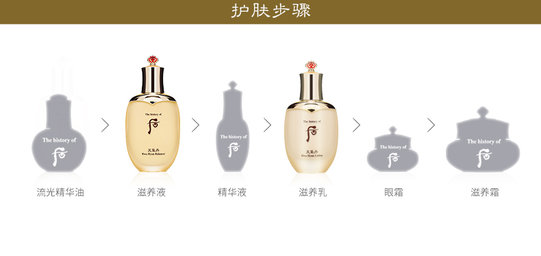 whoo后套装天气丹华泫水补水保湿过敏肌可用多效修复增加肌肤弹性护肤