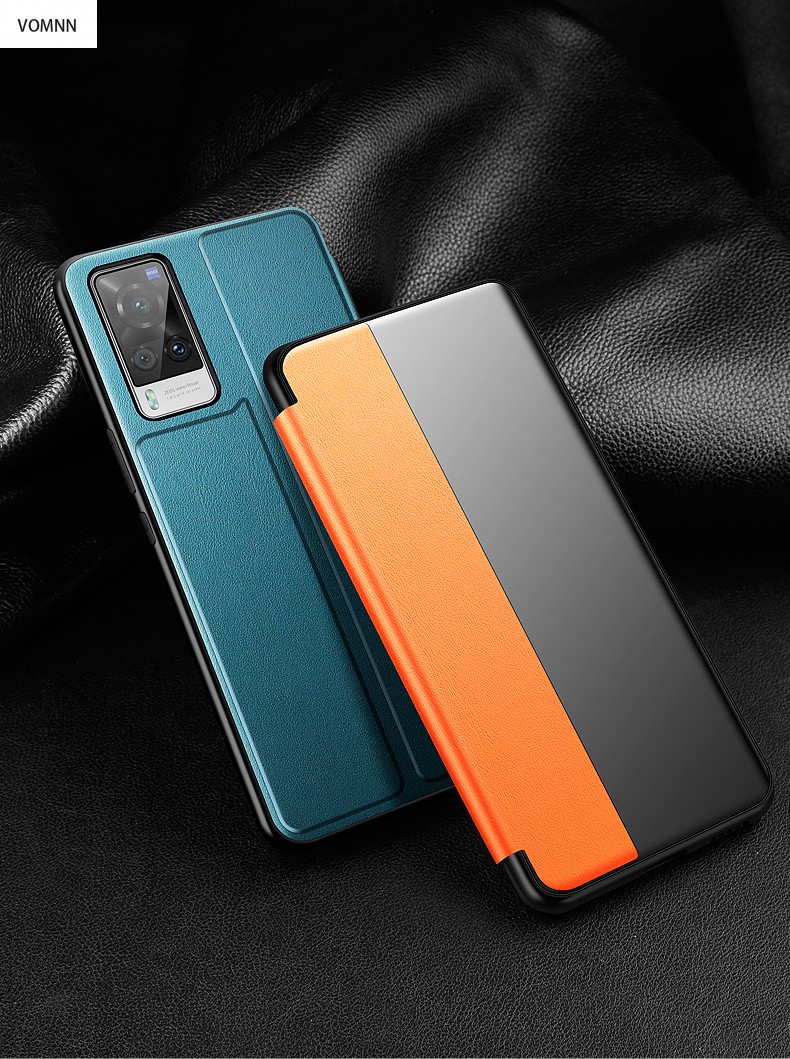 vmonnvivox60手机壳真皮x60pro保护套翻盖式皮套x60pro 硅胶软套全包