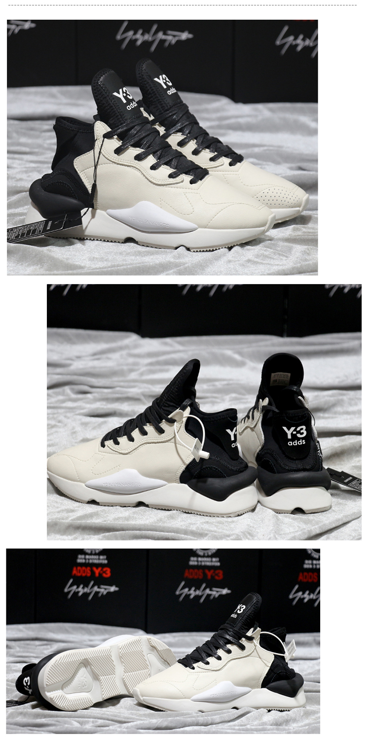 斌哲y3同款老爹鞋addsy3男鞋addsy3黑武士真皮厚底忍者情侣老爹鞋ins