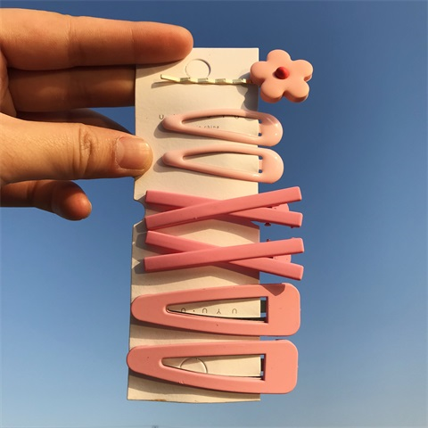 泫雅同款彩色小花朵夹少女心糖果色网红一字夹刘海边夹少女头饰