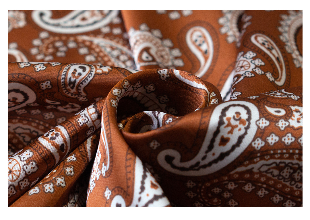 suntek佩斯利纹男士丝巾英伦小方巾衬衫领巾小围巾复古薄款送丝巾扣