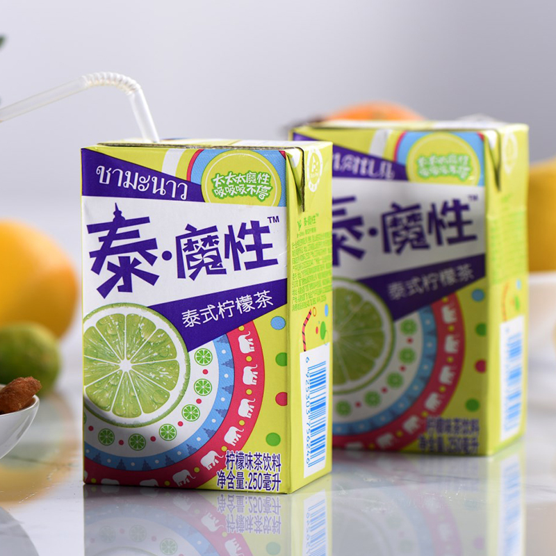 统一泰魔性泰式柠檬茶饮料饮品即饮配火锅250ml*16包