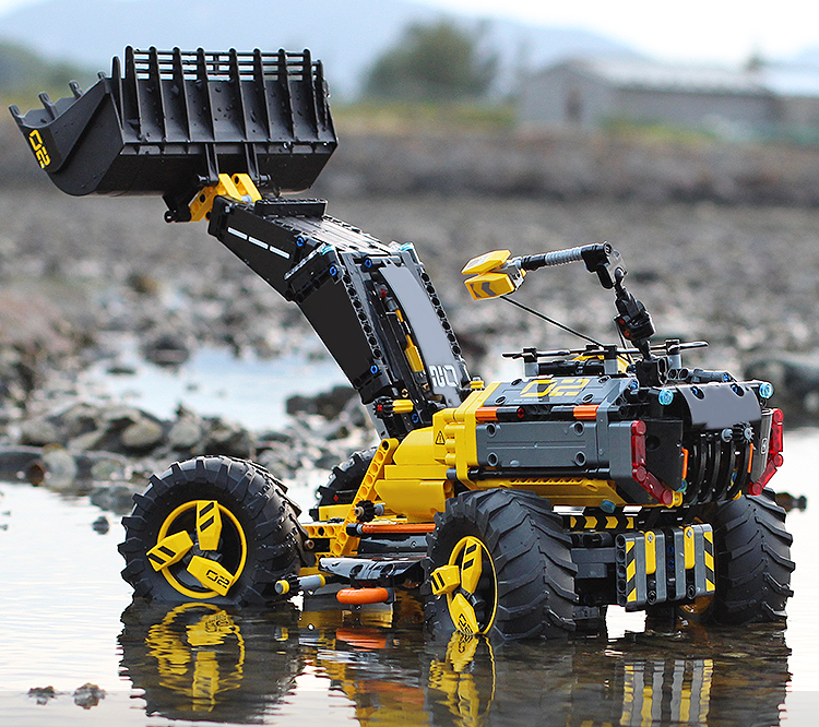 兼容乐高机械组科技系列沃尔沃轮式装载机42081男孩积木玩具