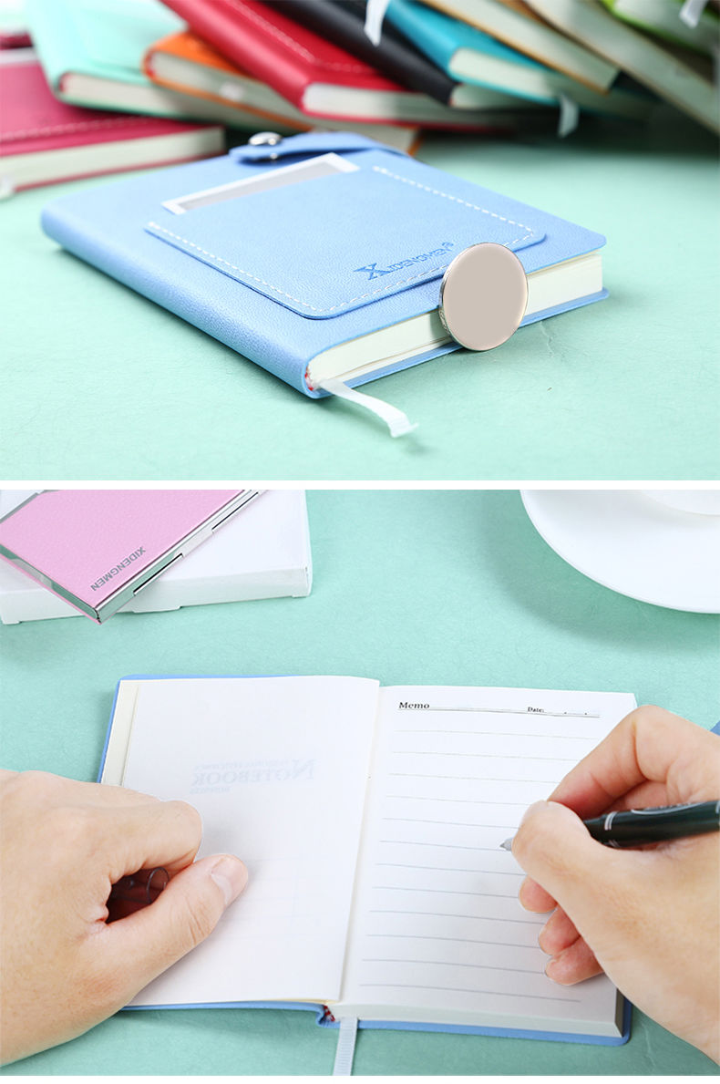 随身迷你软皮面小记事本子a7 学生文具便携笔记本子手账帐 皮面本