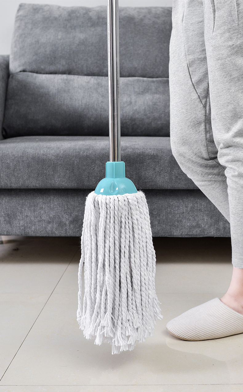 拖把家用老式拖桶拖把家用普通棉布吸水传统长拖把普通墩布水拖三维