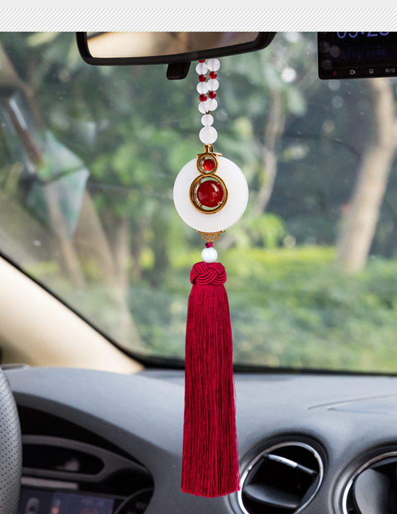 汽车挂件葫芦车内车创意高档 符玉石吊坠挂饰装饰品男女车挂