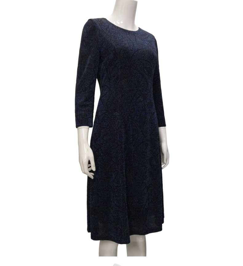 赛斯特女装新款长袖春秋中长针织连衣裙 e0634