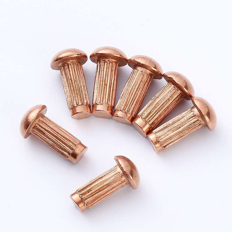 滚花铜铆钉铭牌实心滚花铝铆钉标牌铆钉规格齐全厂家直销铝m241000个