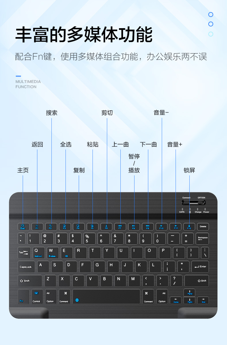 平板电脑键盘功能图解图片