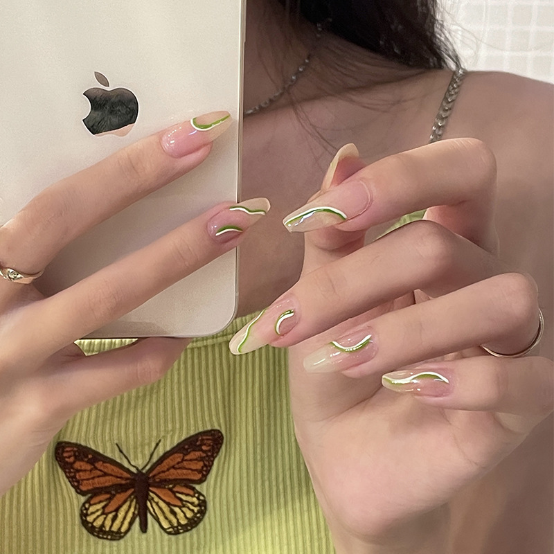 指甲贴片果冻胶美甲可反复使用可穿戴拆卸成品显白小红书同款甲片三维