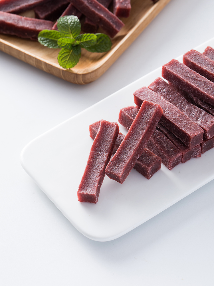 桑葚山楂条500红儿零食山楂糕片卷果丹皮果脯桑葚山楂条2斤250g4袋