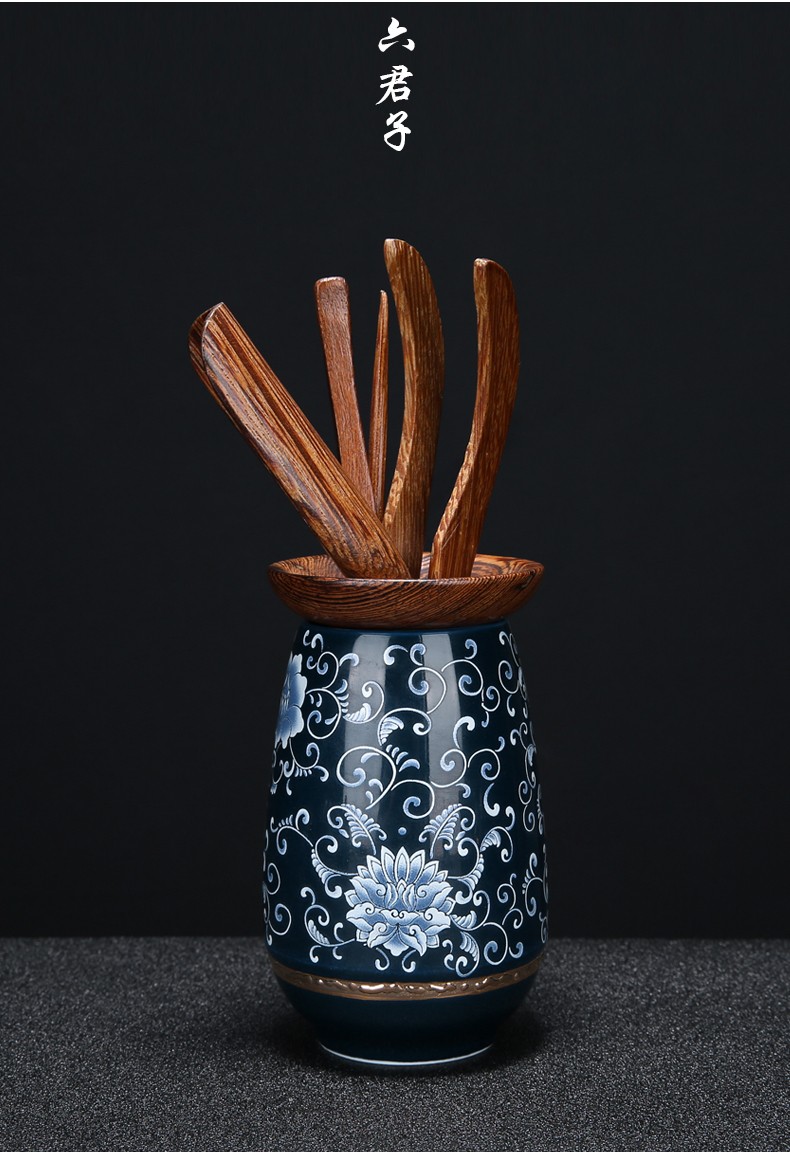 卡丝拉狄青花瓷茶具套装景德镇手工陶瓷功夫茶道整套家用泡茶壶茶杯