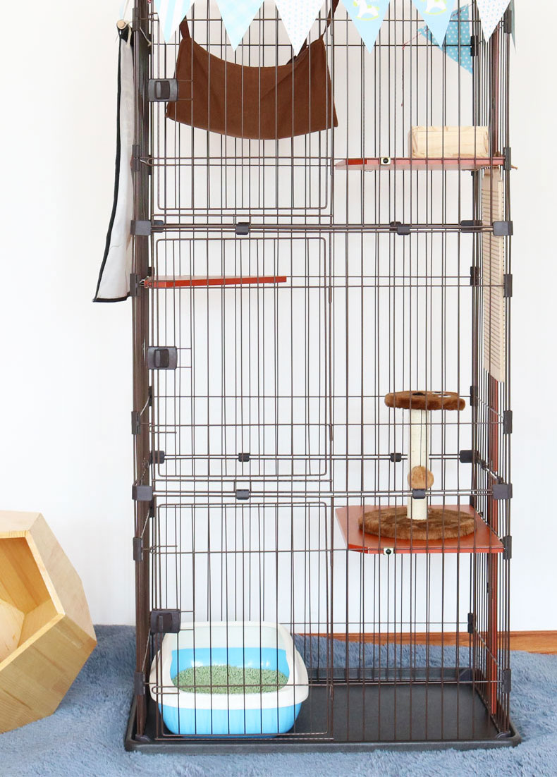猫笼子家用猫别墅双层三四层大号猫咪猫舍实木清仓豪华室内猫笼子