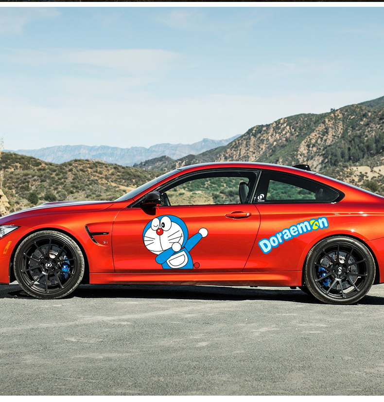 哆啦a梦汽车贴纸大号车身车划痕swag机器叮当猫车贴卡通车贴纸 多啦a