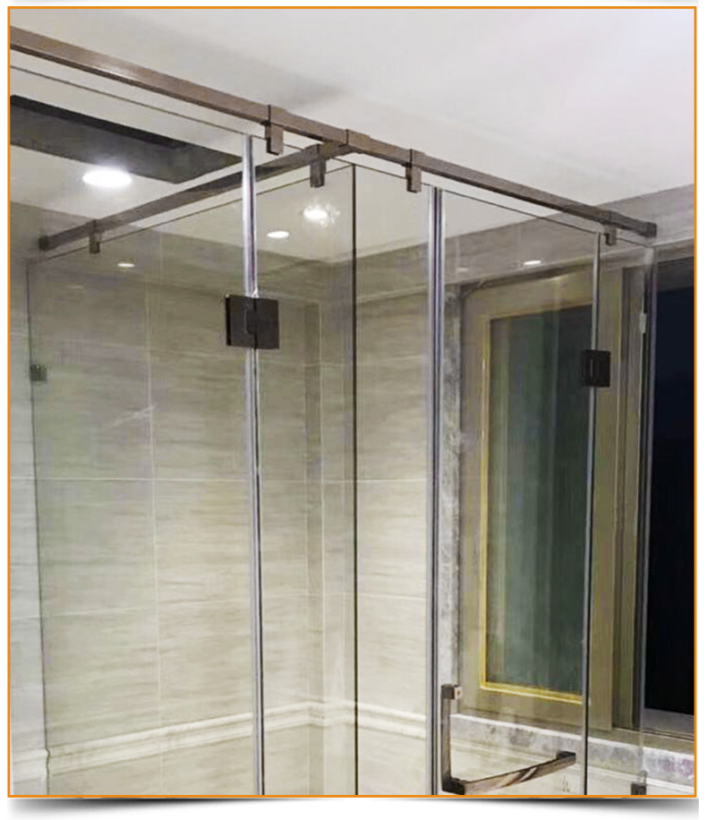 淋浴房固定单片玻璃图片